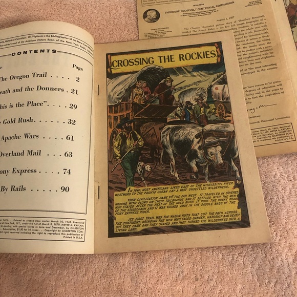 Lot of 2 Vintage Classics Illustrated Special Issue The Rough Rider - Picture 4 of 13